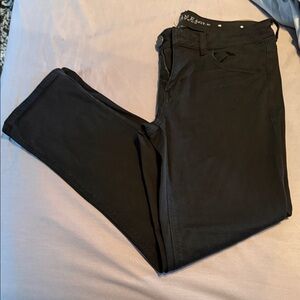 American Eagle Outfitters Black cotton blend Tomgirl Pants
